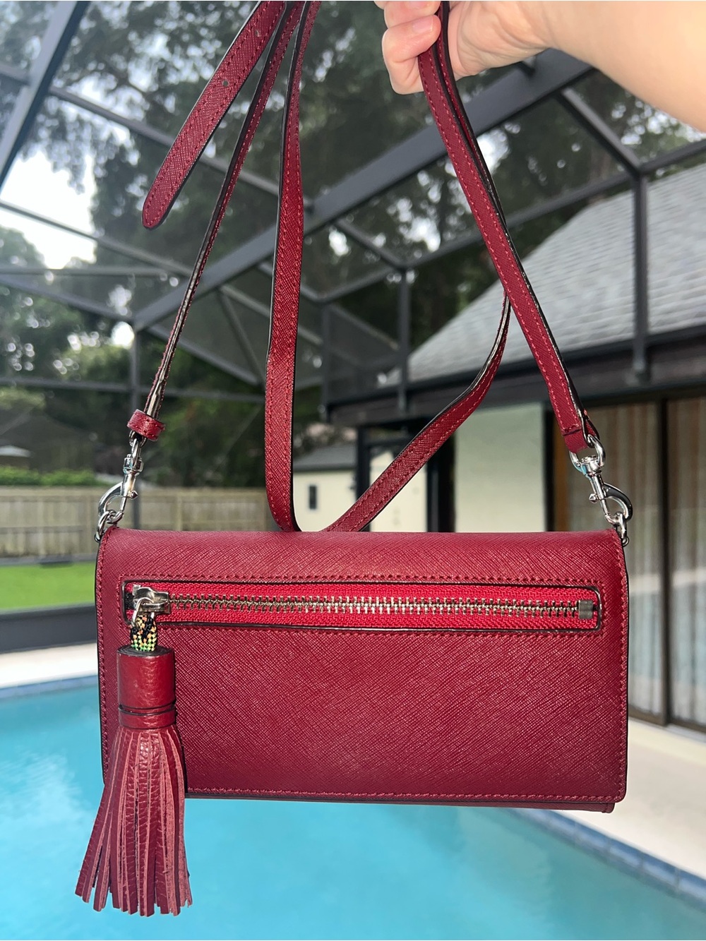 REBECCA MINKOFF JILL CROSS BODY BAG Red